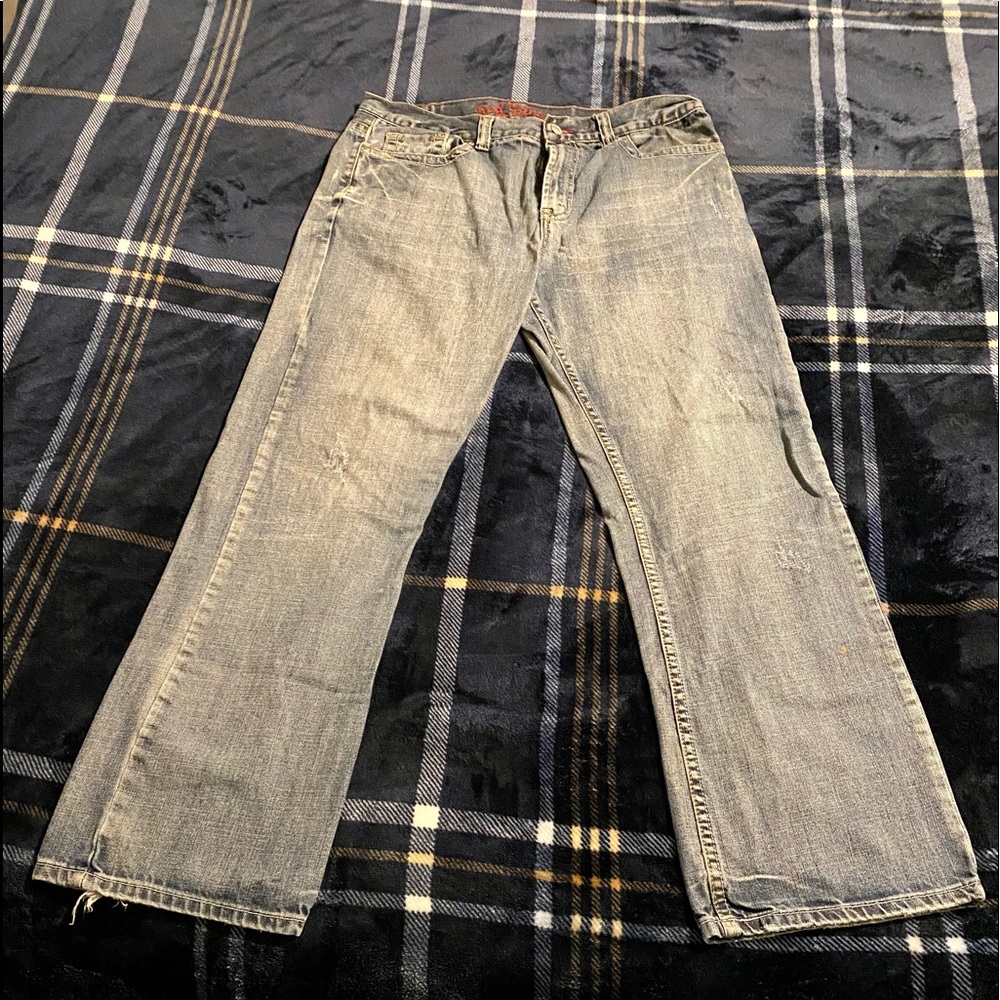 Men’s Red Camel Bootcut Jeans